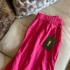 Daily Dr!lls (Drills) large linen resort pants in hot pink